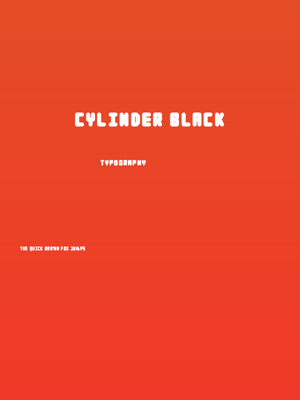 Cylinder Black Poster
