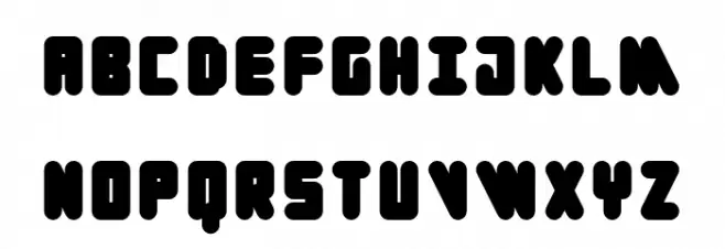 Cylinder Black Schriftart Kleinbuchstaben