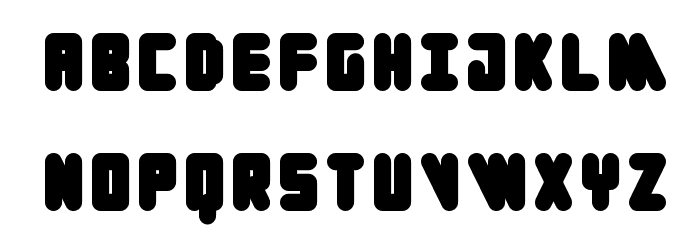Cylinder Black Font LOWERCASE