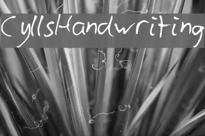 CyllsHandwriting Font examples