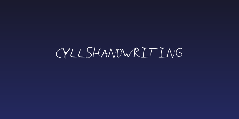 CyllsHandwriting Social Header