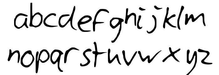 CyllsHandwriting Font LOWERCASE