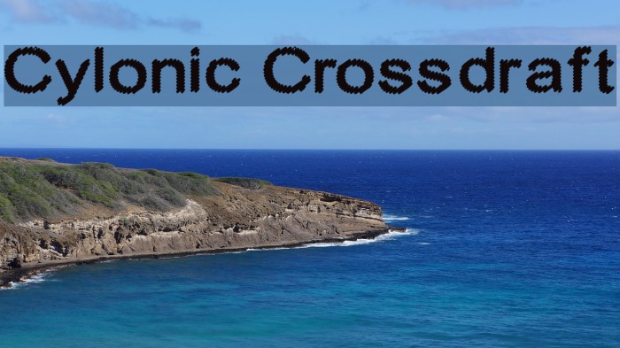 Cylonic Crossdraft Font examples