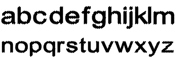 Cylonic Crossdraft Font LOWERCASE