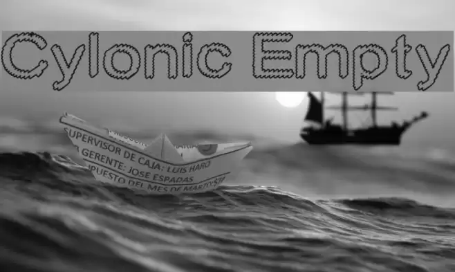 Cylonic Empty Fonte examples