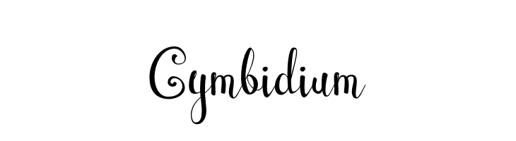 Cymbidium  Frei Schriftart Herunterladen
