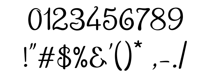 Cymbidium Font OTHER CHARS