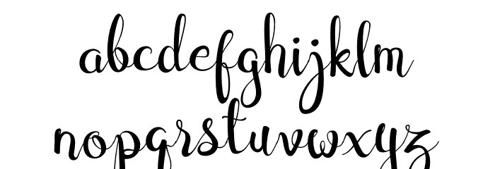 Cymbidium Font LOWERCASE