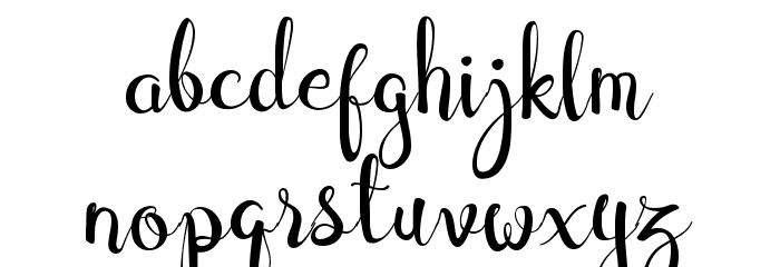 Cymbidium Font LOWERCASE