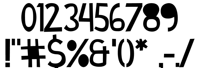 Cymo Bold Font OTHER CHARS