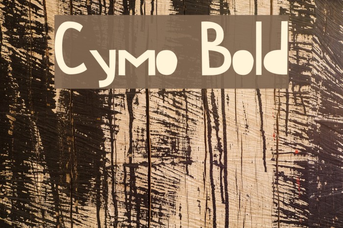 Cymo Bold Font examples