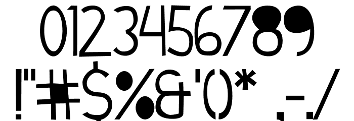 Cymo Font OTHER CHARS