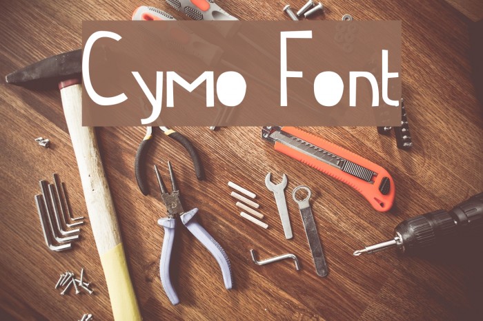 Cymo Font examples