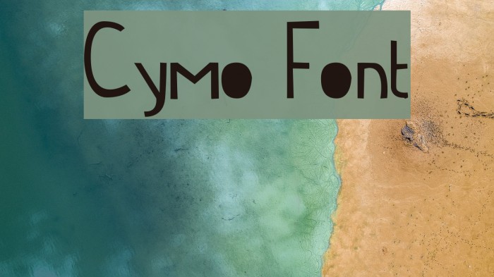 Cymo Font examples
