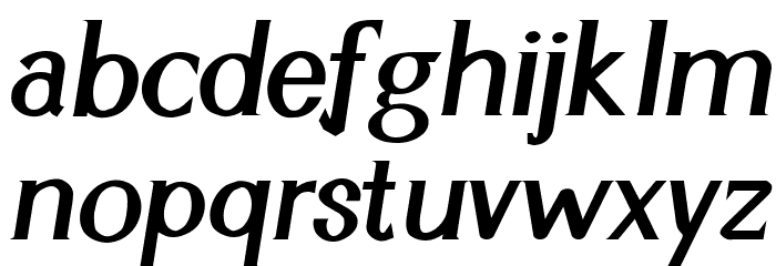 Cyn Italic Bold Font LOWERCASE