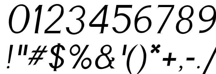 Cyn Italic Font OTHER CHARS