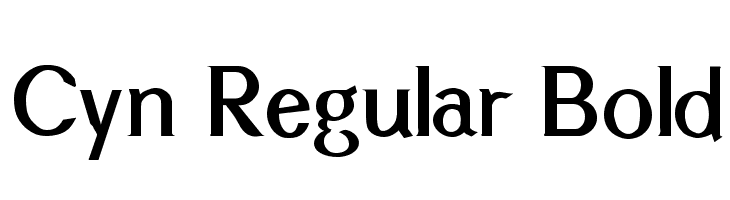 Cyn Regular Bold  baixar fontes gratis