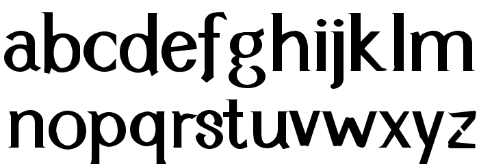 Cyn Regular Bold Font LOWERCASE
