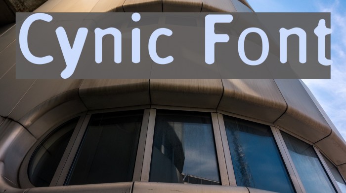 Cynic Font examples