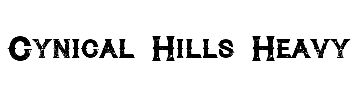 Cynical Hills Heavy फ़ॉन्ट