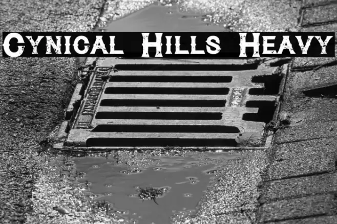 Cynical Hills Heavy Font examples