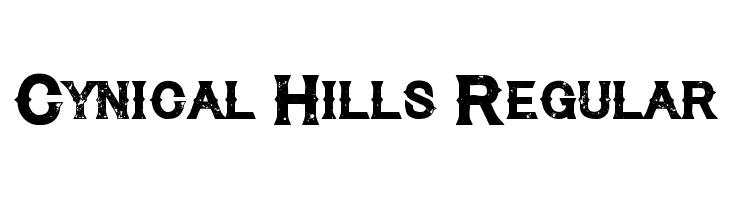 Cynical Hills Regular  font caratteri gratis