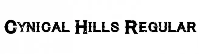 Cynical Hills Regular  Скачать бесплатные шрифты