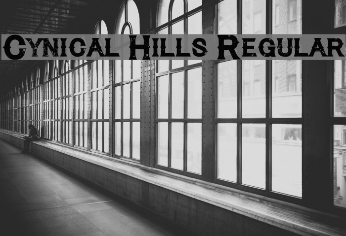 Cynical Hills Regular Font examples