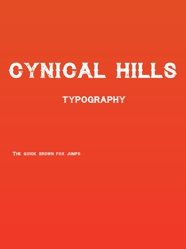 Cynical Hills Poster