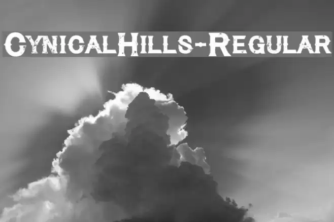 CynicalHills-Regular Font examples