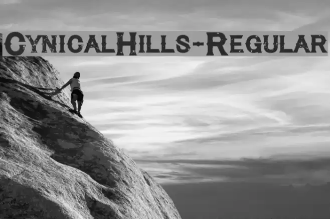 CynicalHills-Regular Font examples