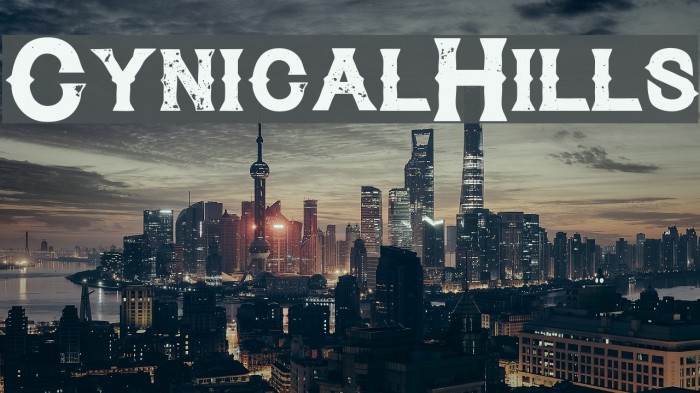 CynicalHills फ़ॉन्ट examples