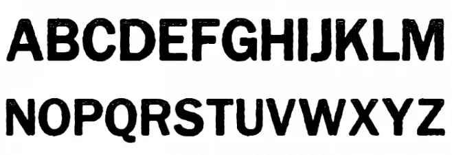 Cynocel Poster Regular Schriftart Groß