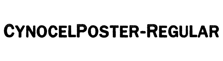 CynocelPoster-Regular  les polices de caractères gratuit tlcharger