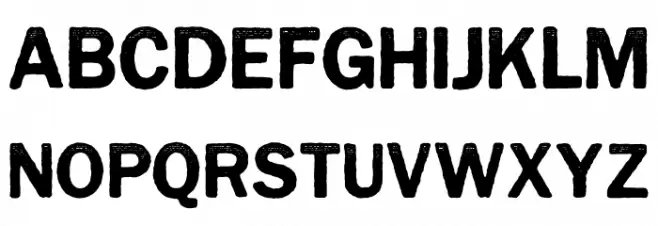 CynocelPoster-Regular Font UPPERCASE