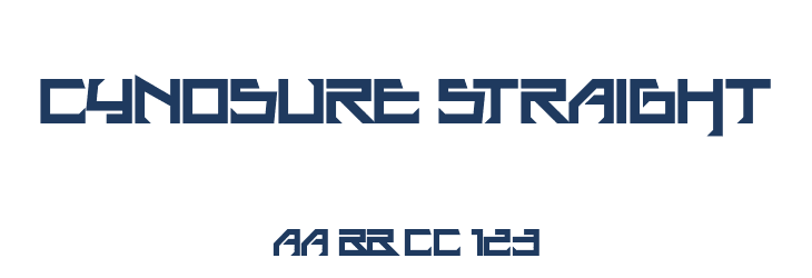 Cynosure Straight Font Preview