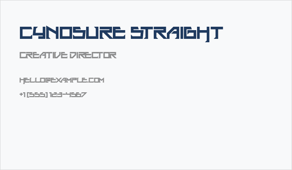 Cynosure Straight Business Card