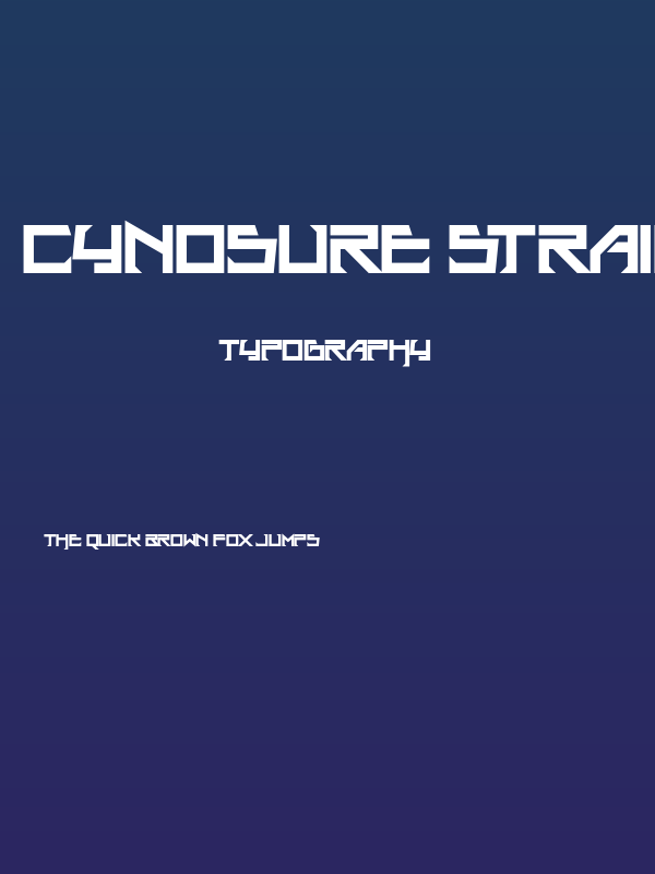 Cynosure Straight Poster