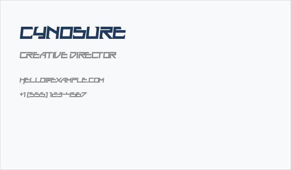 Cynosure Business Card