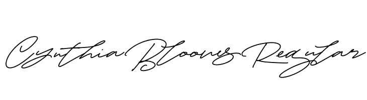 Cynthia  Blooms Regular  Descarca Fonturi Gratis