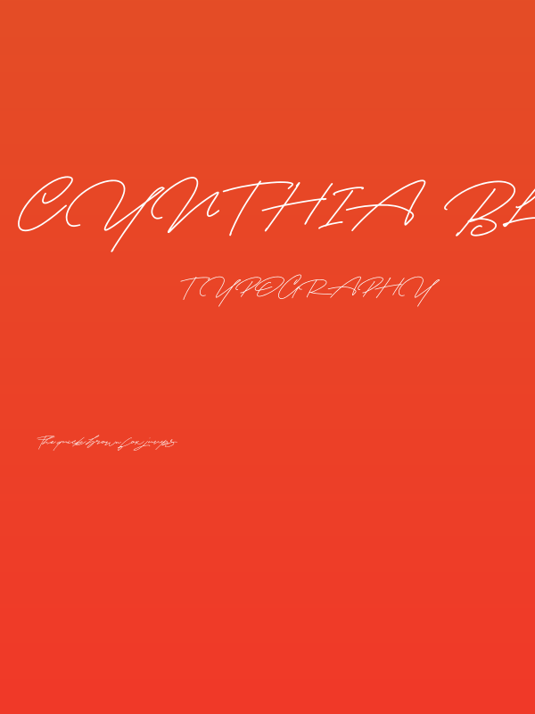 Cynthia  Blooms Regular Poster