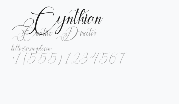 Cynthian Business Card