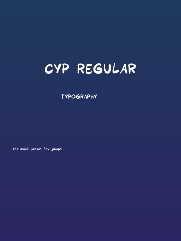 Cyp Regular Poster