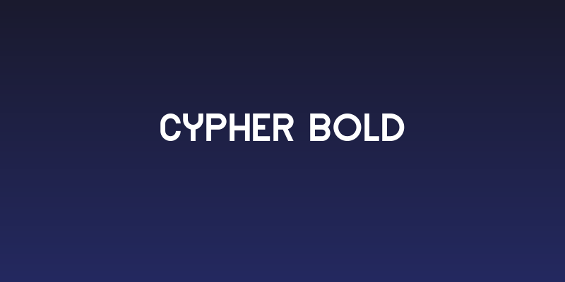 Cypher Bold Social Header