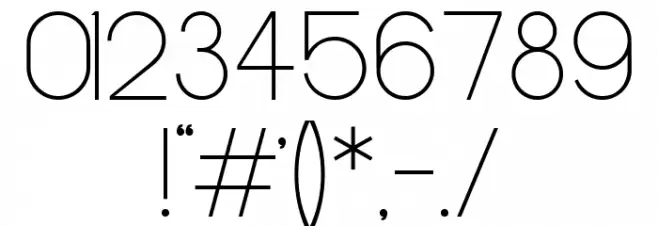 Cypher Light Font OTHER CHARS