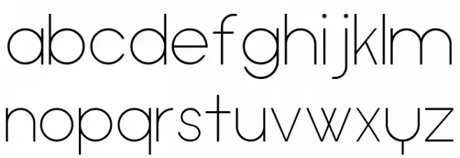 Cypher Light फ़ॉन्ट लोअरकेस