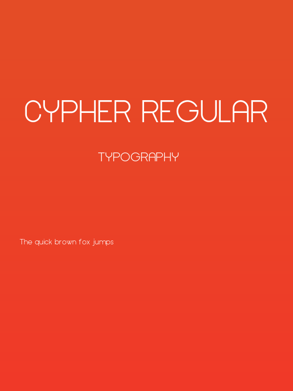 Cypher Regular Poster