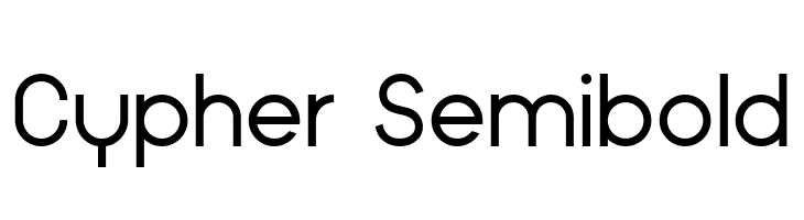 Cypher Semibold  नि: शुल्क फ़ॉन्ट्स डाउनलोड