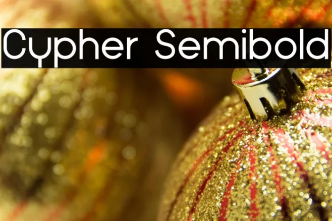 Cypher Semibold Example 1