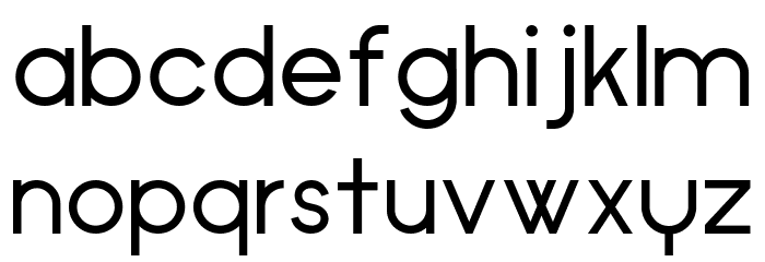 Cypher Semibold Font LOWERCASE
